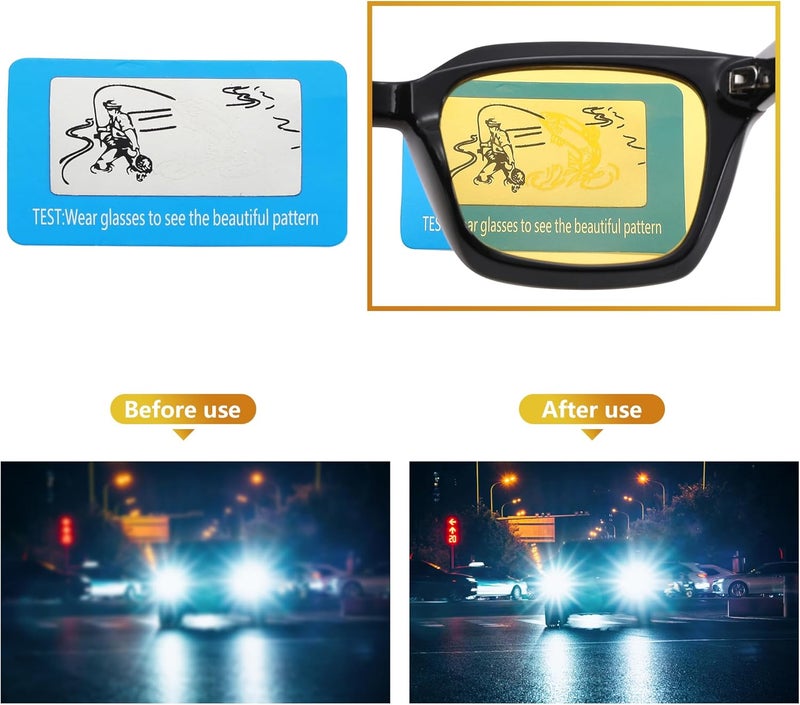 COASION Classic Non-prescription Clear Lens Eyeglasses for Women Thick Square Frame Eyewear - Image 3